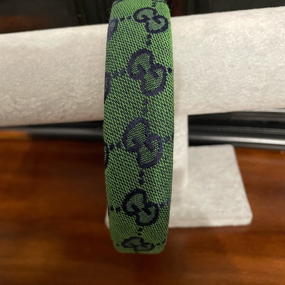 Emerald Green and Blue Patterned fashion Headband - Picture 5 of 6